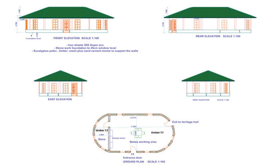 Gahinga Batwa Village Centre Ground plan Gahinga Batwa Village Centre Ground plan