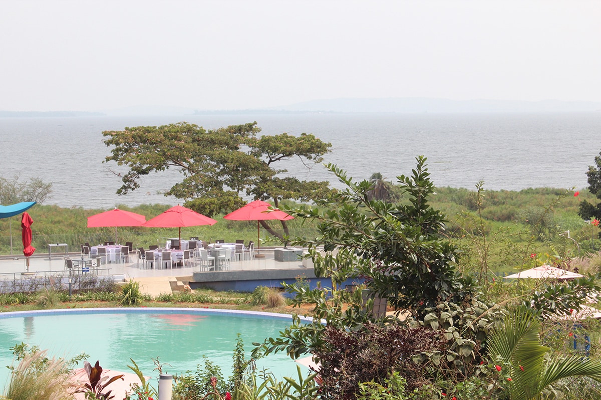 Aquarius Kigo Resort Pool and lake view