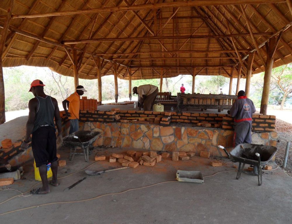 The beginnings of the bar and restaurant February 2011 Murchison River Lodge